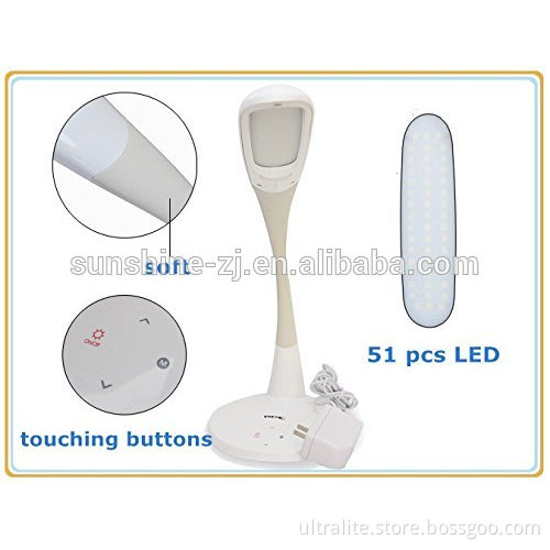 Touch Sensor LED Eye Protection Desk Lamp with Adjustable Gooseneck